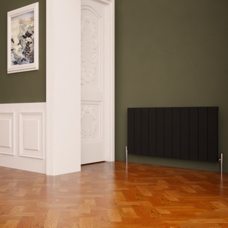 Carisa Nemo Aluminium Vertical & Horizontal Designer Radiator Black Horizontal