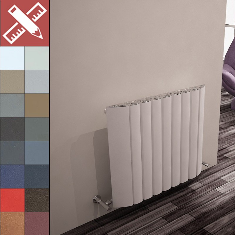 Carisa Gaia Aluminium Horizontal Radiators 18 Bespoke Colour Chart