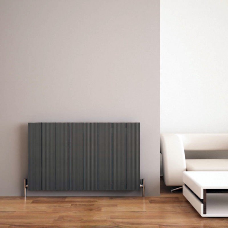 Carisa Elvino Aluminium Vertical & Horizontal Designer Radiator Grey