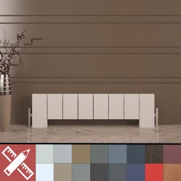 Carisa Elvino Floor Standing Aluminium Horizontal Designer Radiator