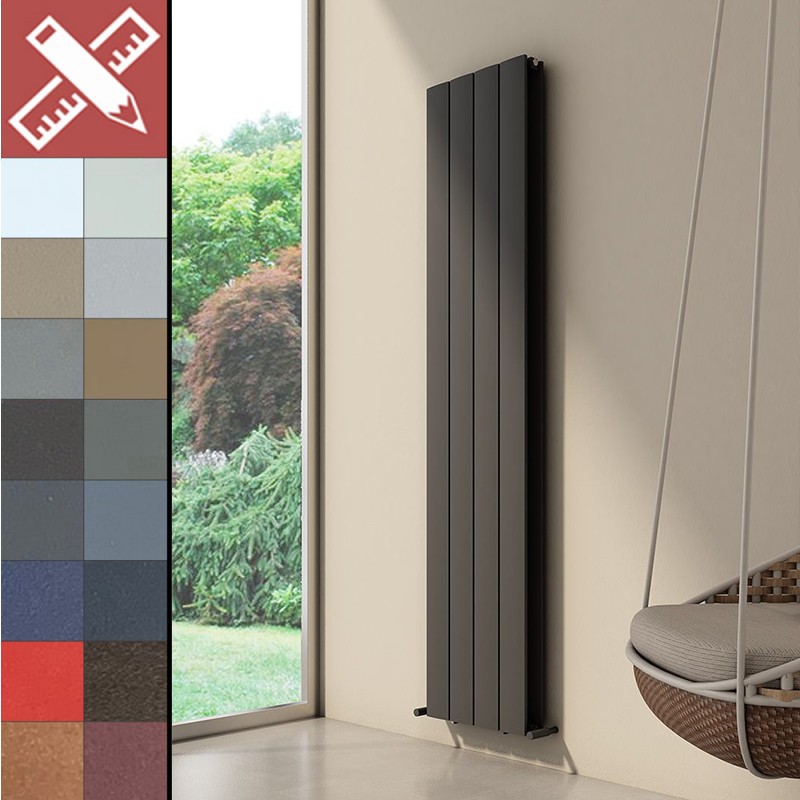 Carisa Moscow Aluminium Vertical Designer Radiators 18 Bespoke Colours