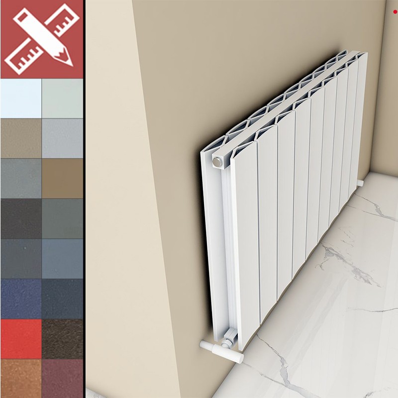 Carisa Moscow Aluminium Horizontal Designer Radiators 18 Bespoke Colours