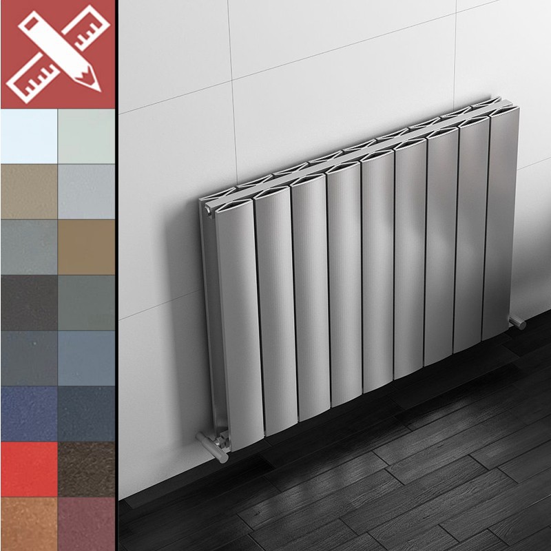 Carisa Moscow Aluminium Horizontal Designer Radiators 18 Bespoke Colours