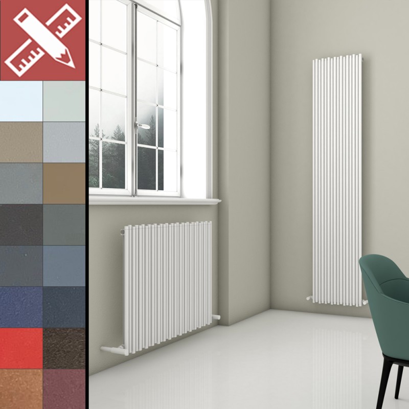 Lufte Radiator Carisa Pipette Aluminium Vertical & Horizontal Designer Radiator