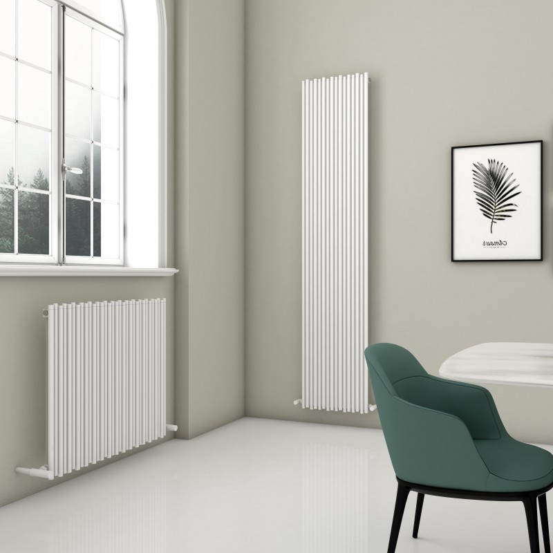 Carisa Pipette Aluminium Vertical & Horizontal Designer Radiators White