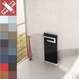 Carisa Elvino Bath Aluminium Vertical Designer Radiators 18 Bespoke Colours Sample