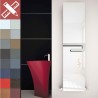 Carisa Elvino Bath Mirror Vertical Aluminium Designer Radiator & Towel Bar