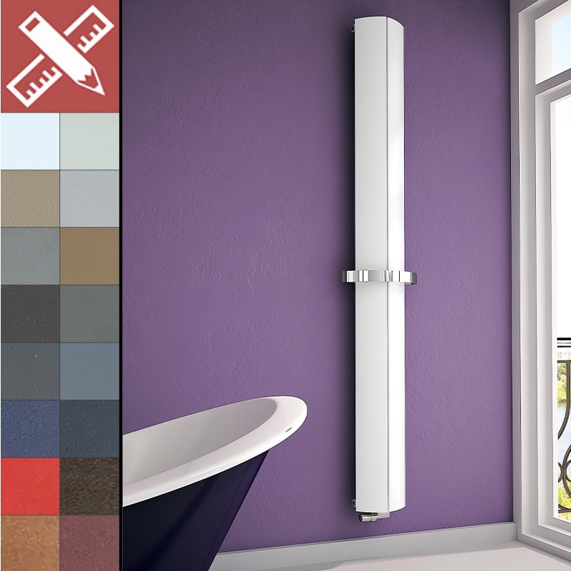 Nycha Radiators Carisa Nixie Bath Aluminium Vertical Designer Radiators