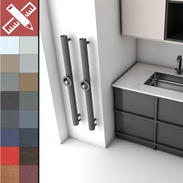 Carisa Otto Single Aluminium Vertical Designer Radiators 18 Bespoke Colours