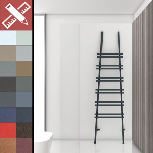 Carisa Jacobs Floor Standing Aluminium Vertical Designer Radiator Towel Rail 18 Bespoke Colours