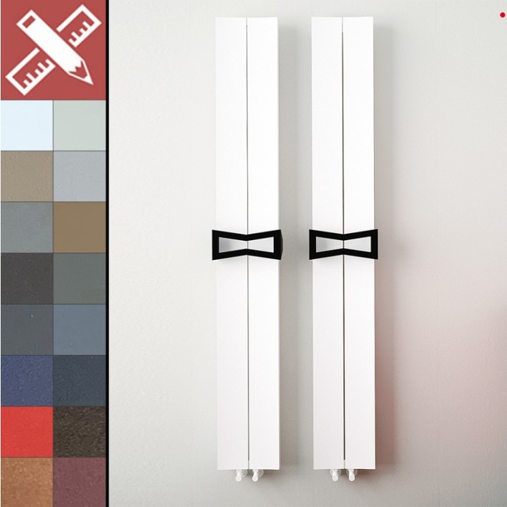 Carisa Papillion Bath Aluminium Vertical Designer Radiators 18 Bespoke Colours