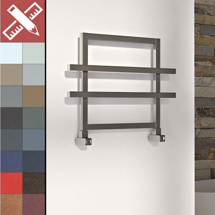 Carisa Ajax-2 Aluminium Designer Heated Towel Rails 18 Bespoke Colours