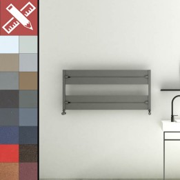 Carisa Mack Bath Horizontal Aluminium Designer Heated Towel Rails