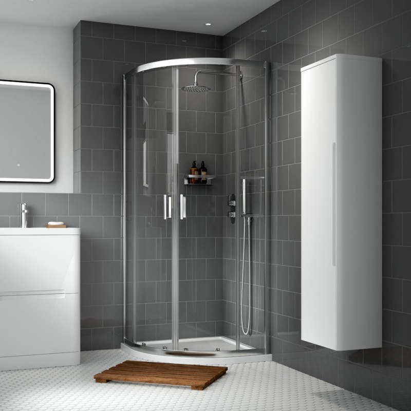 Slip Resistant Quadrant Shower Tray 800 x 800mm - Insitu