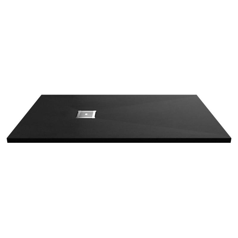 Black Slate Slimline Rectangular Shower Tray 1400 x 800mm - Main