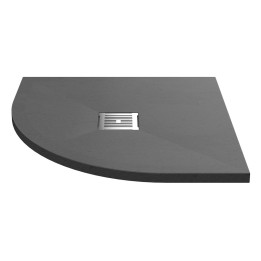 Grey Slate Slimline Quadrant Shower Tray 800 x 800mm - Main