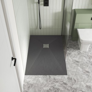Grey Slate Slimline Rectangular Shower Trays