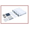 500mm (w) x 800mm (h) Electric Straight White Towel Rail (Single Heat or Thermostatic Option)