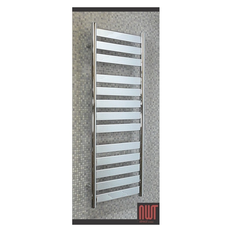 500mm (w) x 1300mm (h) Electric Ruthin Chrome Towel Rail (Single Heat or Thermostatic Option)