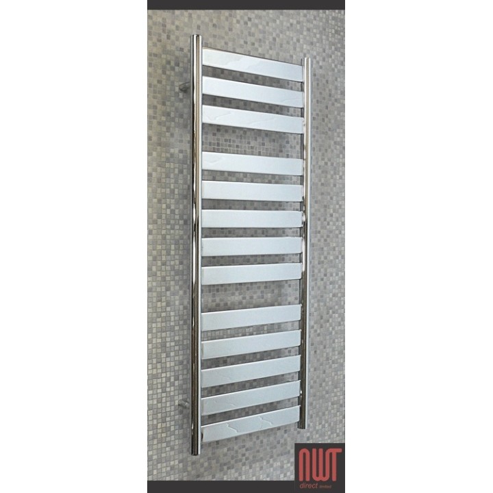 500mm (w) x 1300mm (h) Electric Ruthin Chrome Towel Rail (Single Heat or Thermostatic Option)