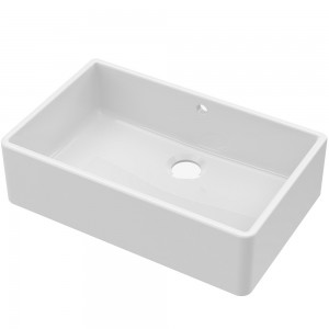 Fireclay Butler Sink with Overflow 795 x 500 x 220mm - Main