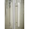 Apex Chrome Offset Quadrant Shower Enclosure 900 x 800mm - Insitu