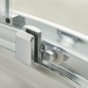 Apex Chrome 1000mm Sliding Shower Door - Technical Drawing