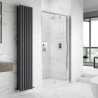 Apex Chrome 1100mm Sliding Shower Door - Insitu