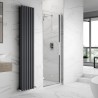 Apex Chrome 700mm Side Shower Panel - Insitu