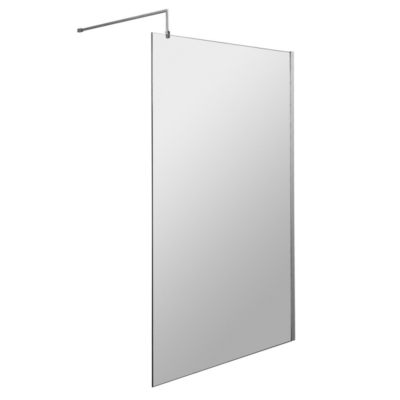 Chrome Wetroom Screen 1100mm x 1950mm - Main