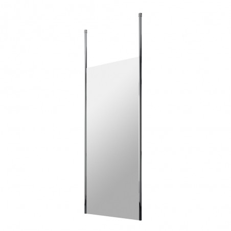 700mm Wetroom Screen with Double Chrome Ceiling to Floor Poles - Main