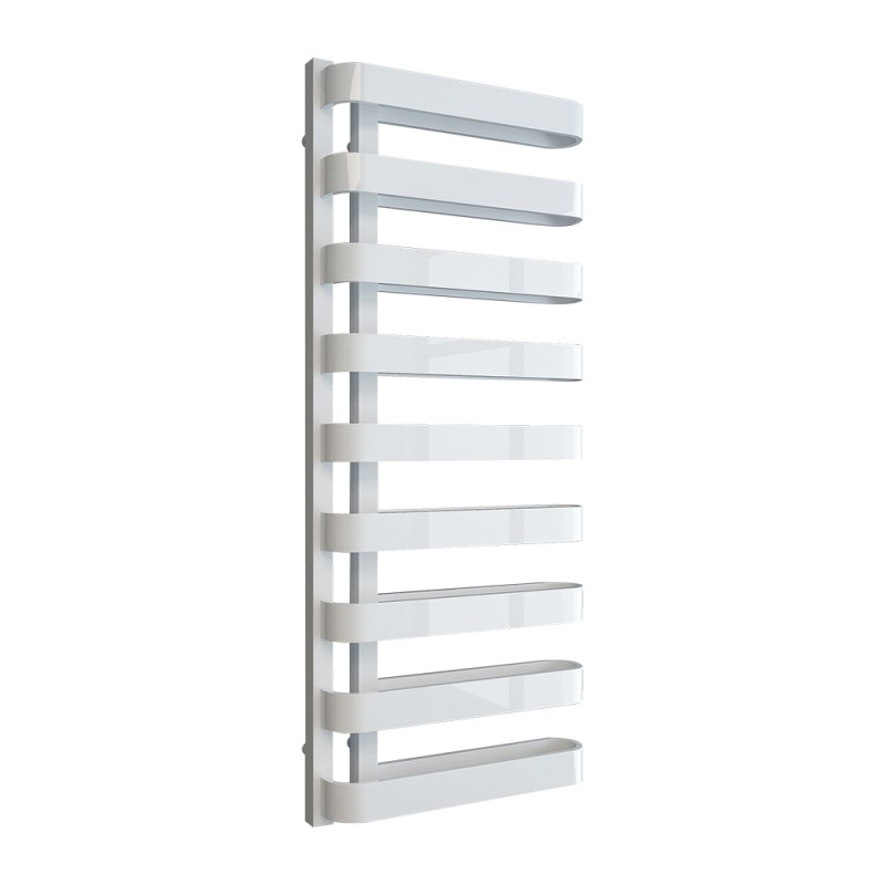 500mm x 1300mm Electric Barlo White Designer Electric Towel Rail