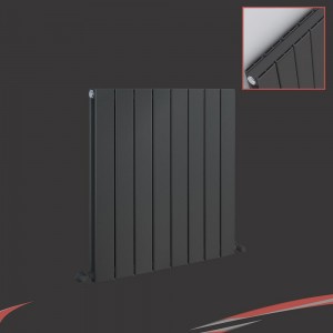 558mm (w) x 600mm (h) "Corwen" Double Panel Anthracite Vertical Aluminium Radiator