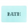 Bath Aqua Blue Stone Non Slip Bath Mat