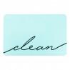 Clean Scribble Aqua Blue Stone Non Slip Bath Mat