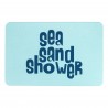 Sea Sand Shower Aqua Blue Stone Non Slip Bath Mat