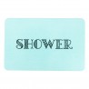 Shower Aqua Blue Stone Non Slip Bath Mat