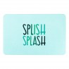 Splish Splash Aqua Blue Stone Non Slip Bath Mat