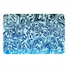 Blue Swirls Aqua Blue Stone Non Slip Bath Mat