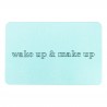 Wake Up & Make Up Aqua Blue Stone Non Slip Bath Mat