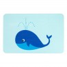 Whale Aqua Blue Stone Non Slip Bath Mat