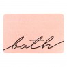 Bath Scribble Pink Stone Non Slip Bath Mat