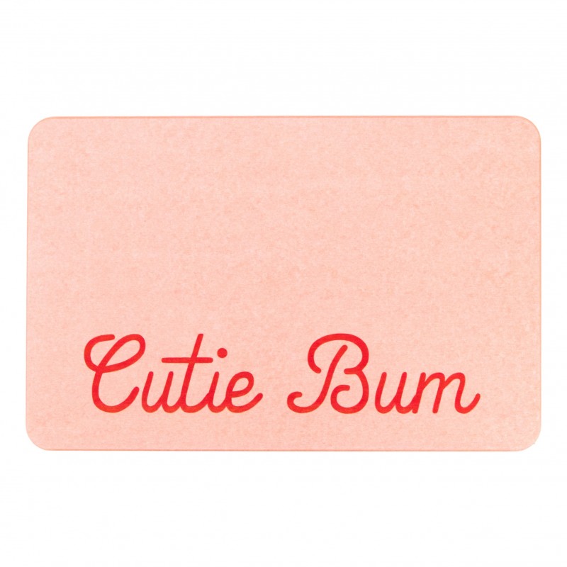 Cutie Bum Pink Stone Non Slip Bath Mat