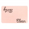 Dirty Clean Pink Stone Non Slip Bath Mat