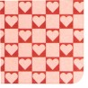 Heart Check Pink Stone Non Slip Bath Mat