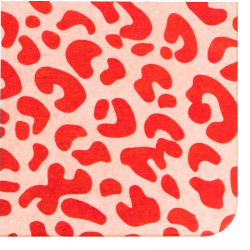 Leopard Print Pink Stone Non Slip Bath Mat