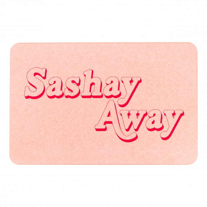 Sashay Away Pink Stone Non Slip Bath Mat