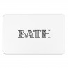 Bath White Stone Non Slip Bath Mat