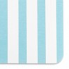 Blue Stripe Pattern White Stone Non Slip Bath Mat