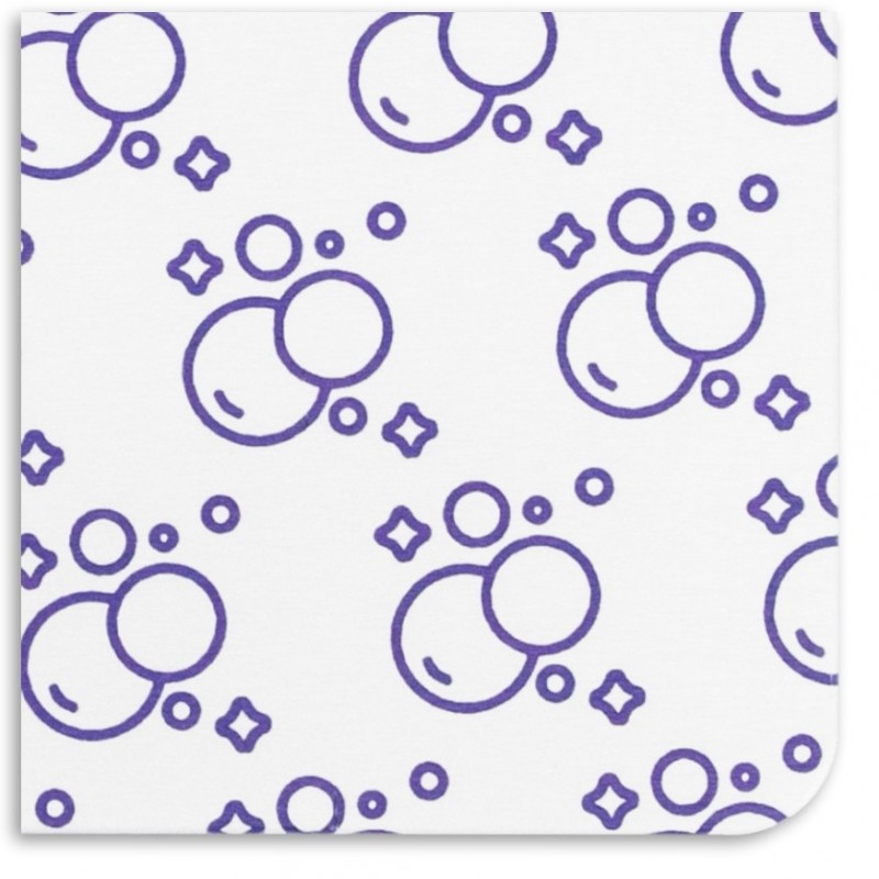 Bubbles White Stone Non Slip Bath Mat